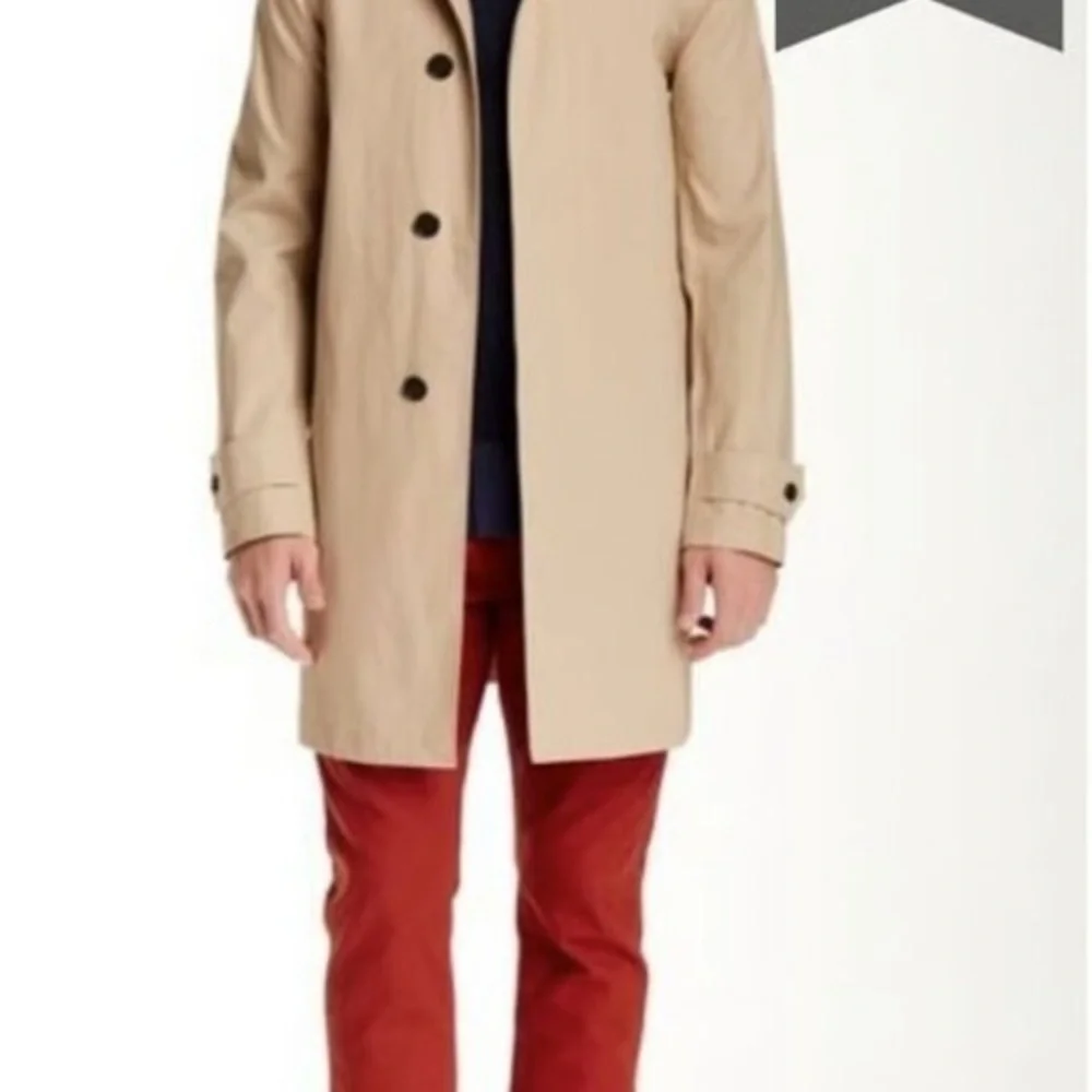Jack Spade Men's Khaki Trench Coat - Picture 8 of 8